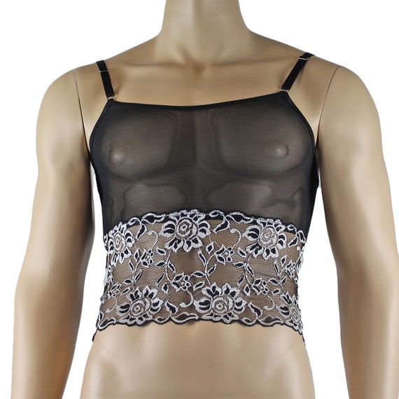 silver lace camisole