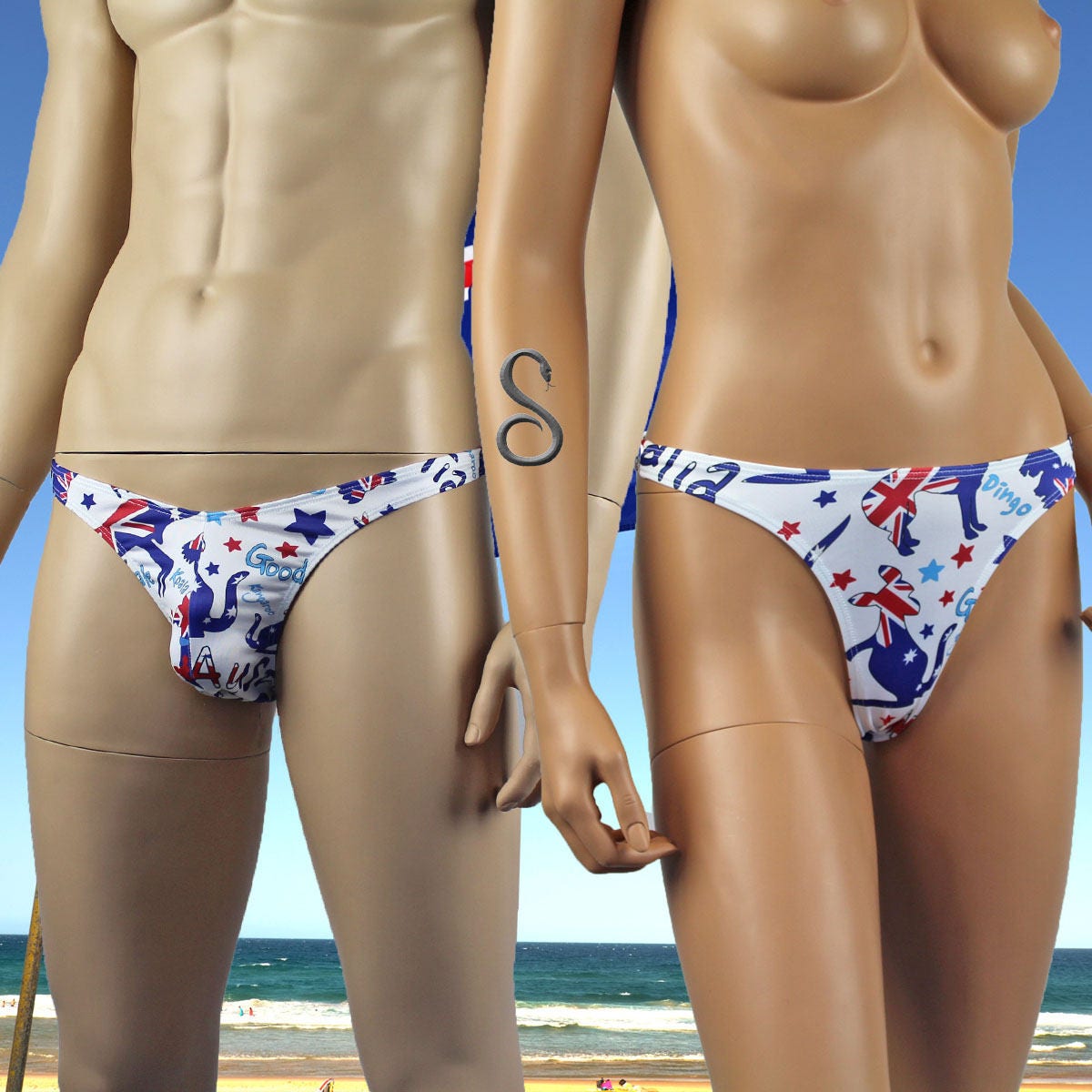 His And Hers Gidday Australia Day Underwear G