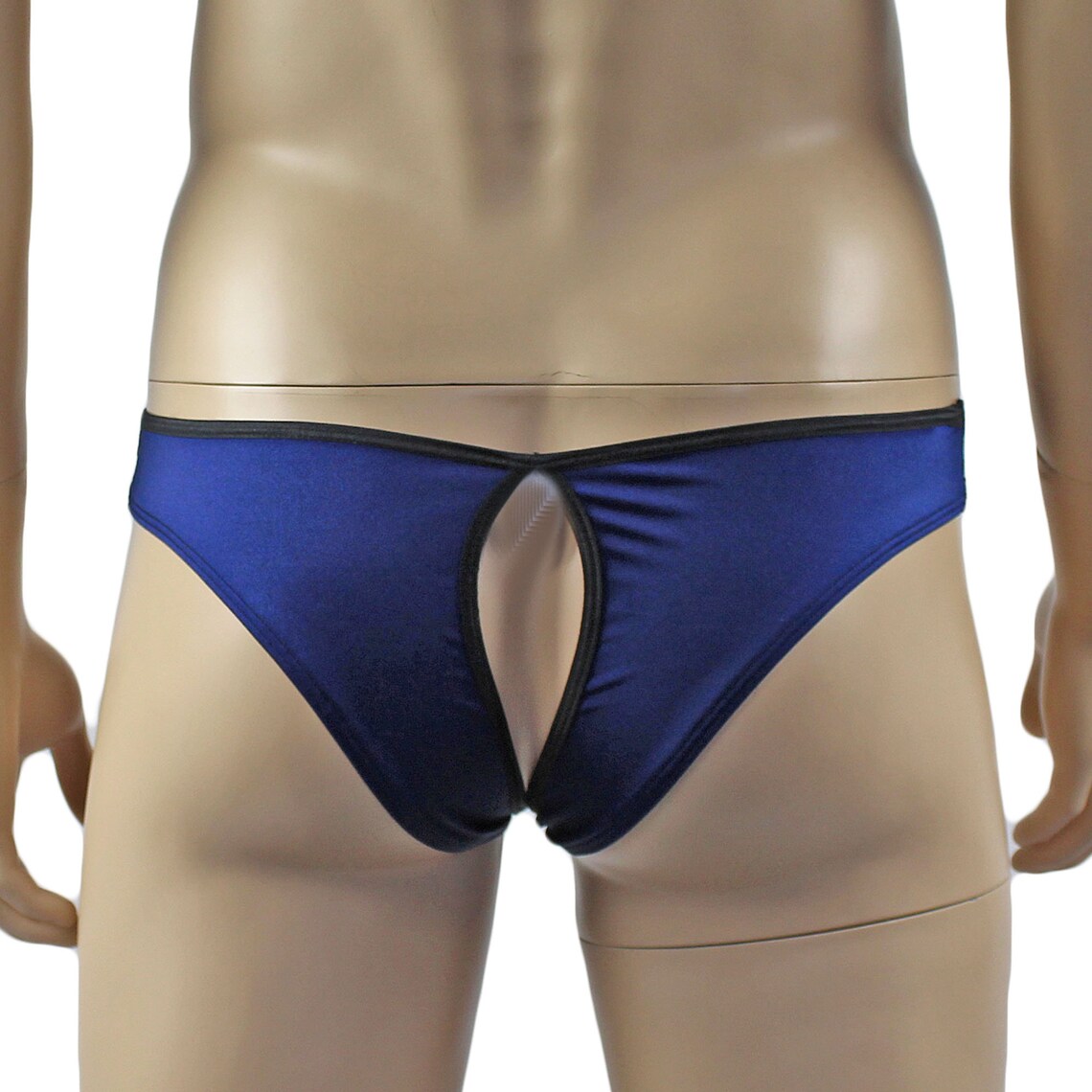 Mens Glamour Lace & Spandex OPEN BACK Capri Brief Male Etsy