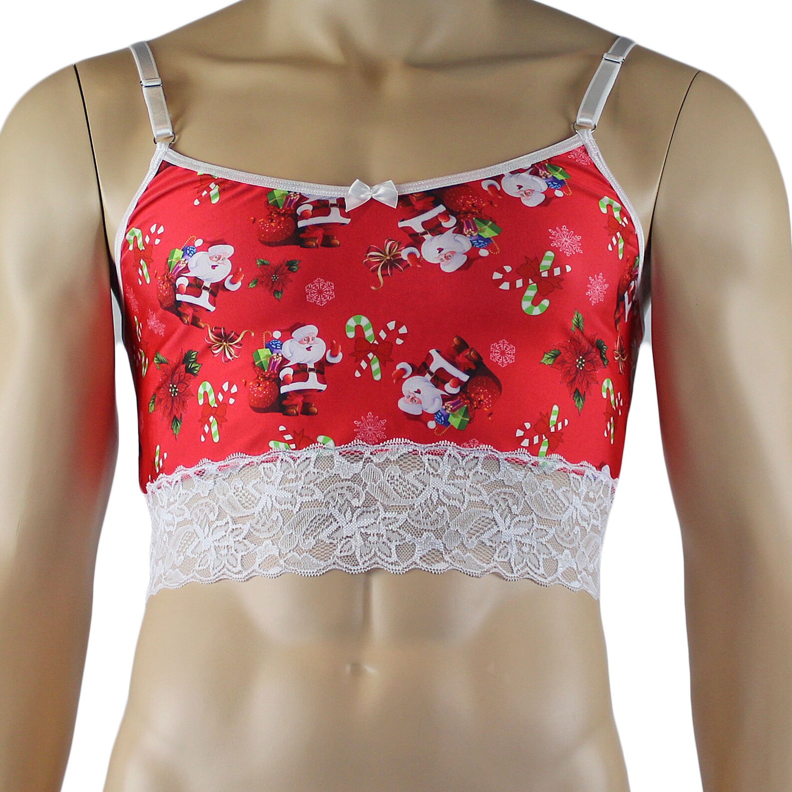 Mens Christmas Santa Camisole Crop Top & Bikini Brief Lingerie | Etsy