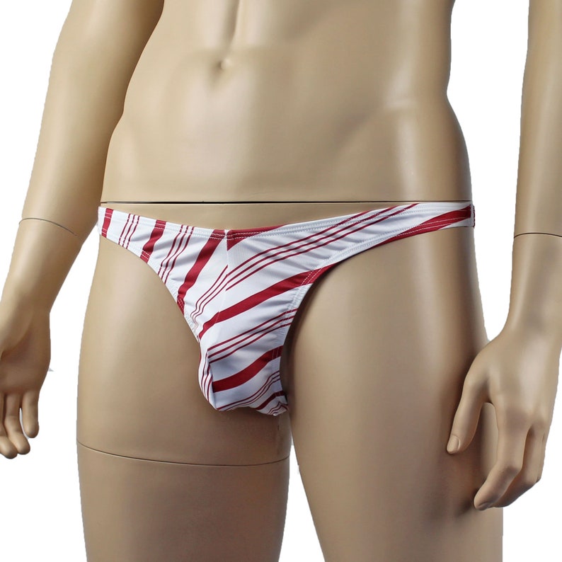 Mens Christmas Candy Cane G string Thong Xmas Underwear Etsy