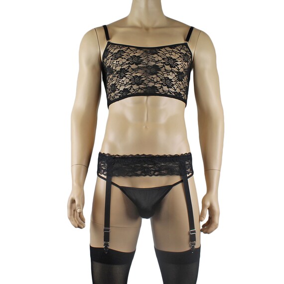 lace crop bra