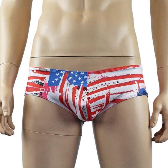 Mens US American Flag Mini Low Rise 