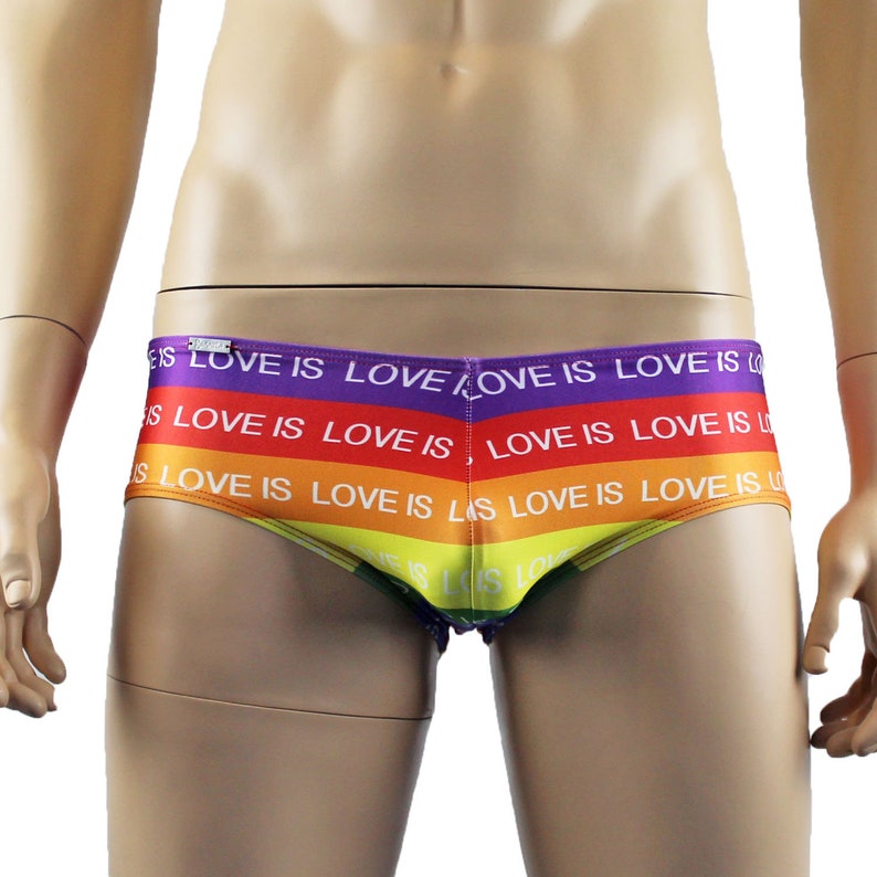 Mens Gay Pride Love Is Love Mini Low Rise Boxer Shorts Etsy