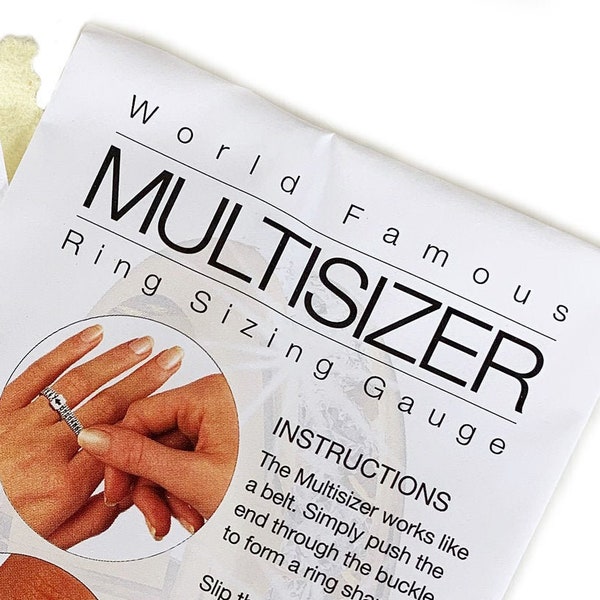 MultiSizer Ring Sizing Belt / Reusable Size Tool / Know Your Ring Size at Home / Jewelry Box Addition / Free Shipping!