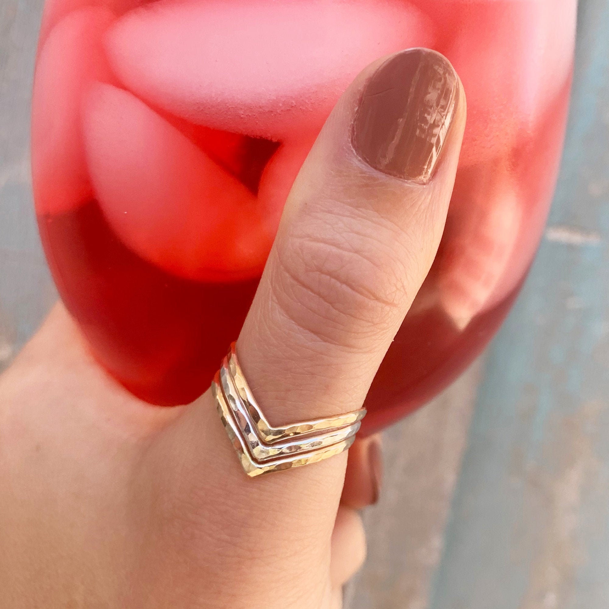 Taicanon Geometric Hollow Peach Heart Index Finger Rings for Women Girls ( Gold-10) - Walmart.com