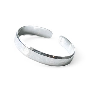 GROSSER Zeh Ring / 5mm Breit / Gehämmert / Sterling Silber / Für den GROSSEN Zeh! / Verstellbarer offener Rücken