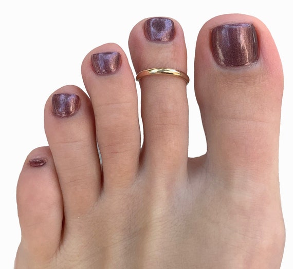 Toe Ring Sterling Silver Thin 1mm Band Toe Ring Sterling Silver Thin 1mm Band