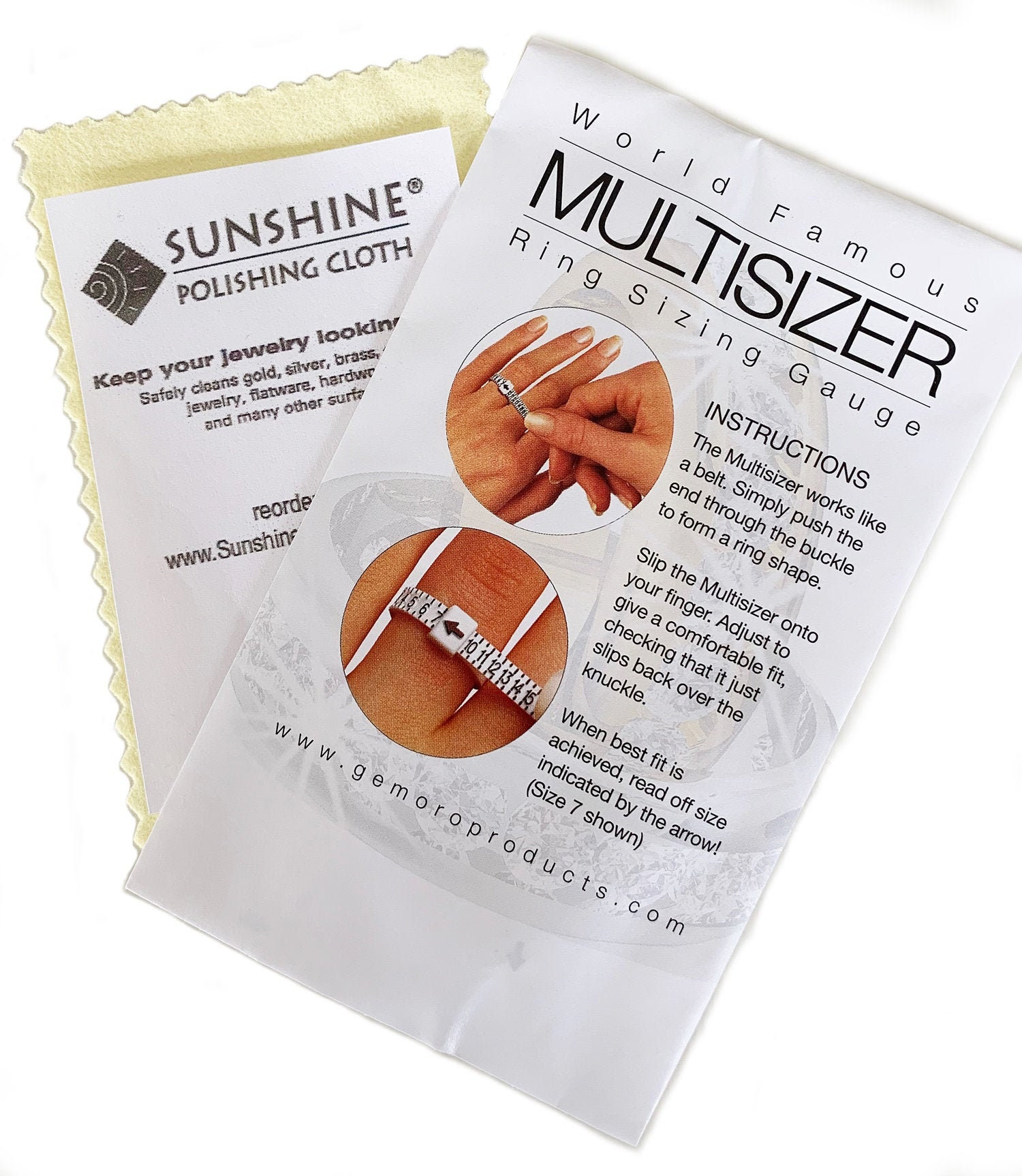 MultiSizer Ring Sizing Belt & Sunshine Polishing Cloth