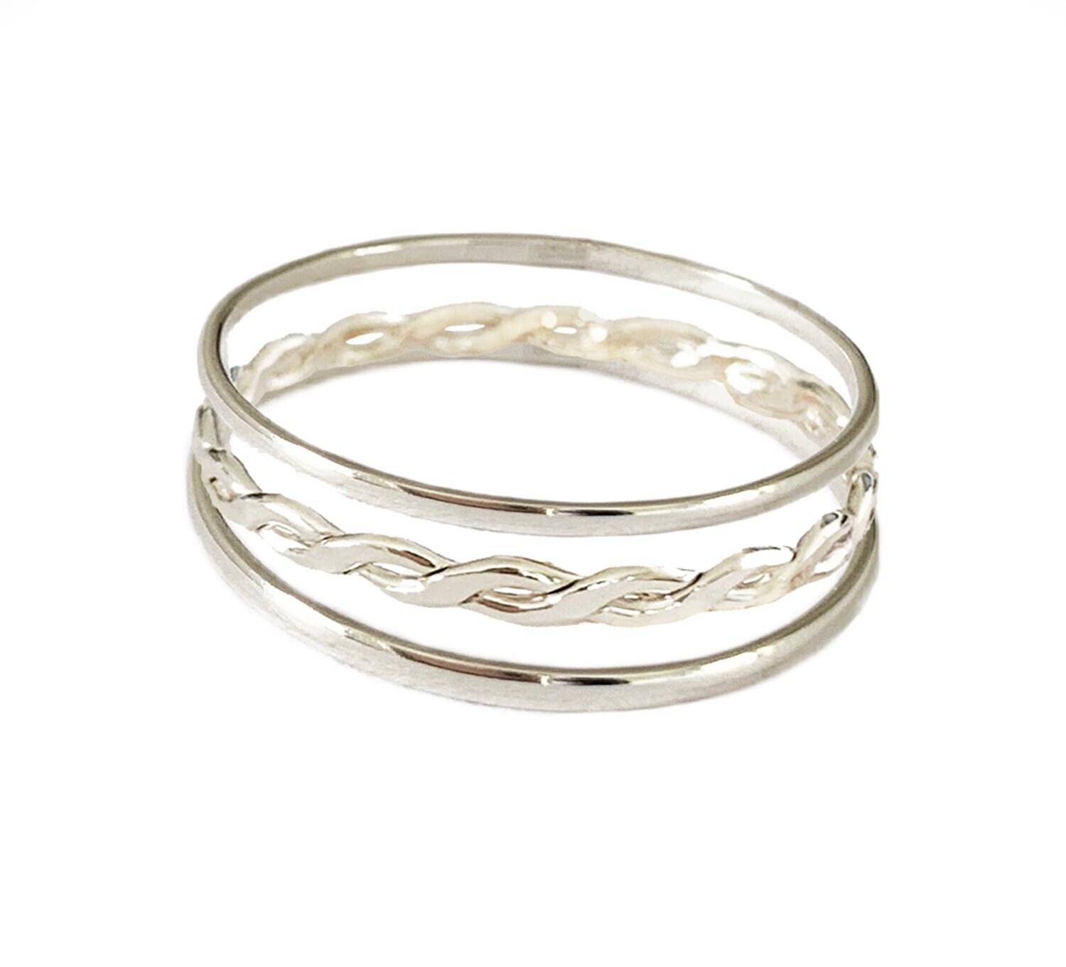 Stacking Toe Rings Set of Three / Mix and Match Fitted Toe or - Etsy