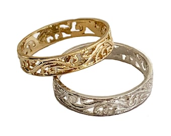 Laguna Design Toe Ring / Anillo ajustado en plata de ley 925 u oro de 14 quilates / Tamaño para un ajuste perfecto / Anillos de tamaño pequeño difíciles de encontrar 2 - 7