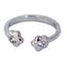 Flower CZ Toe Ring / .925 Sterling Silver / Adjustable / One Size Fits All 