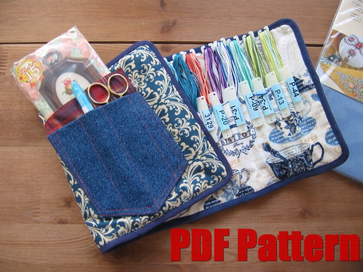 DIY PDF Sewing Pattern & photo tutorial Embroidery floss case Etsy