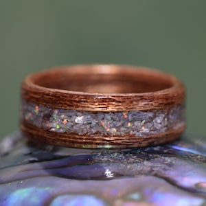 Wood crystal ring shop