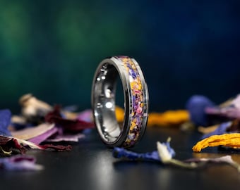 Custom Flower Ring. Flower Preservation Ring. Send in Your Flowers. Wedding Flowers. Anniversary, Valentines, Funeral Flowers. Remembrance