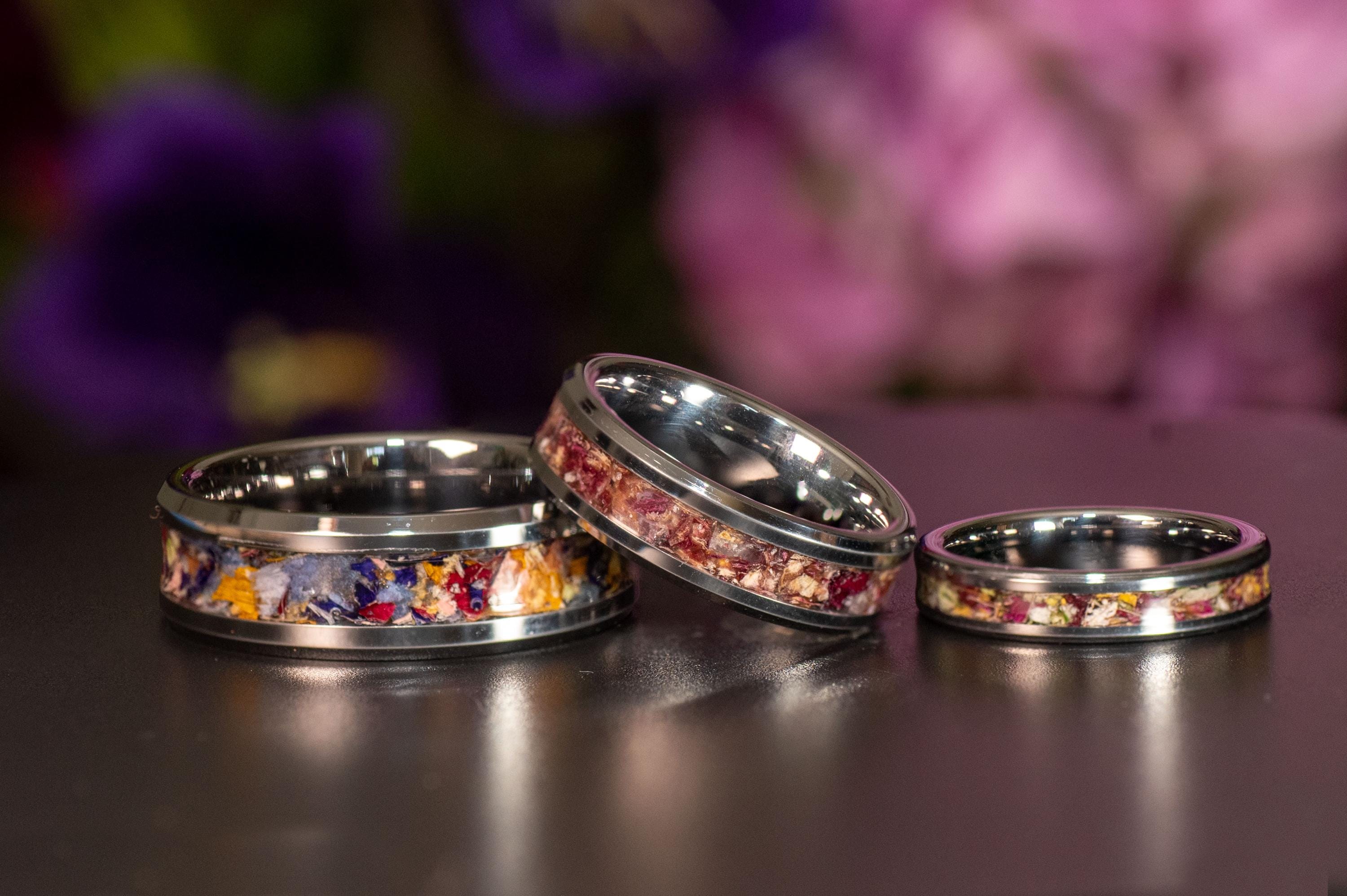 Custom Flower Ring. Flower Preservation Ring. Send in Your Flowers