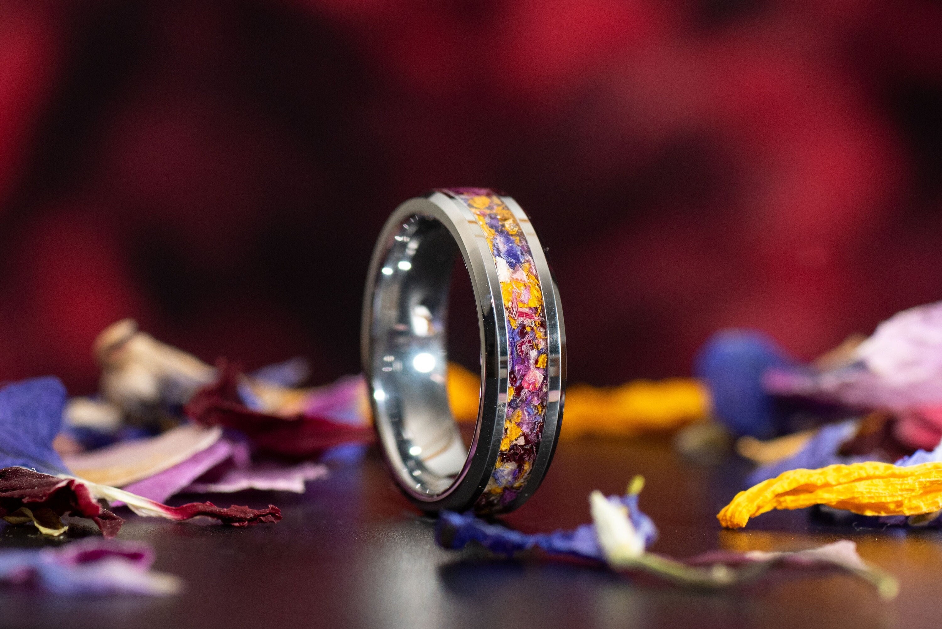 Custom Flower Ring. Flower Preservation Ring. Send in Your Flowers