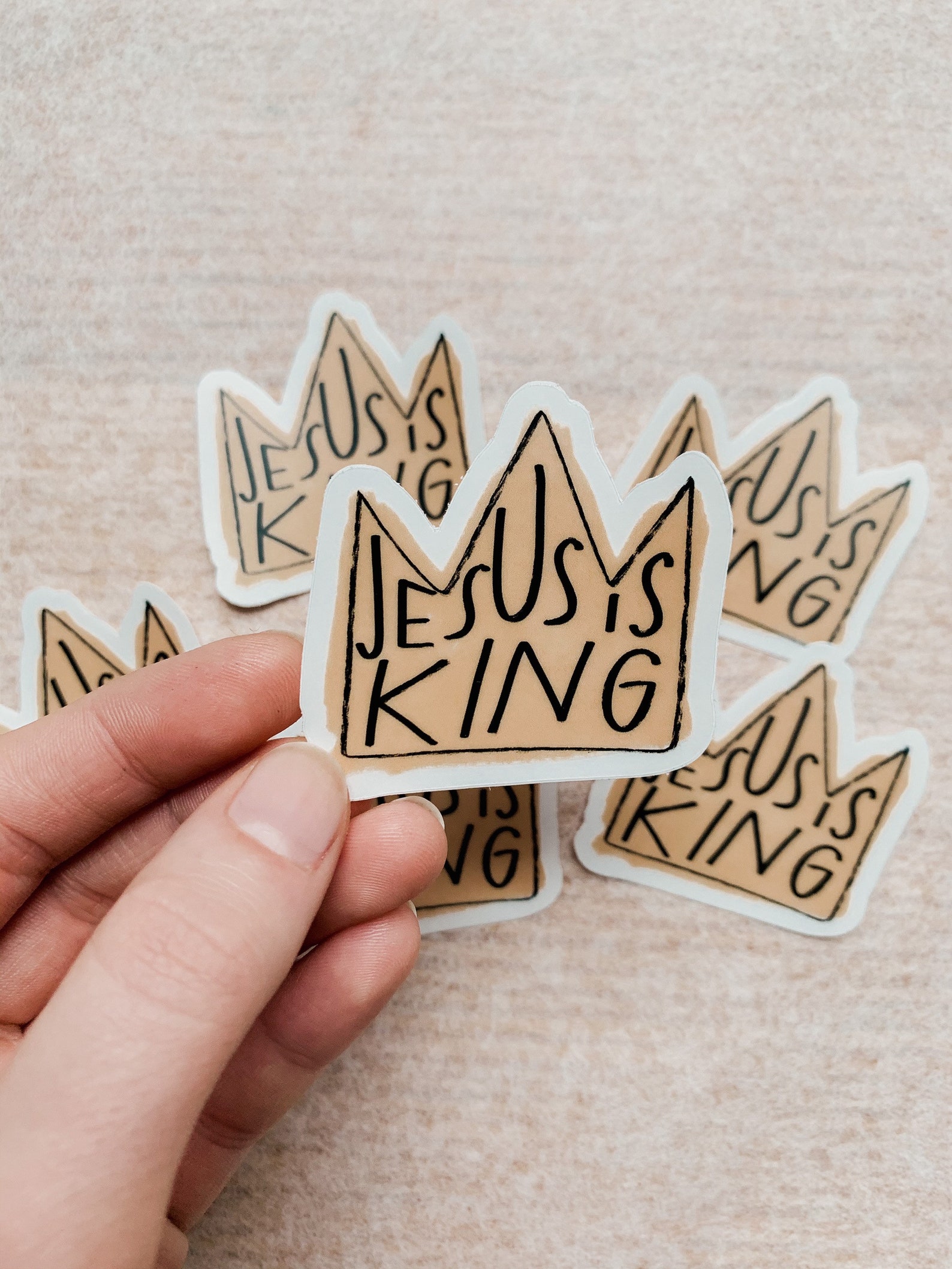 Jesus is King Sticker Clear Die Cut Vinyl Sticker Etsy