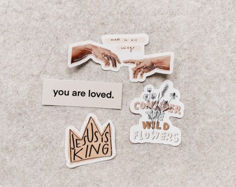 Variety Sticker Pack- Set of 4- Die Cut Vinyl Stickers