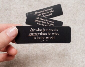 He is Greater Sticker- Die Cut Vinyl Sticker