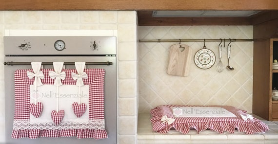 Coordinato Cucina composto da copriforno e coprifornelli | Etsy Coordinato Cucina composto da copriforno e coprifornelli | Etsy