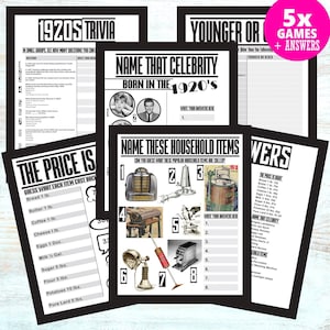 100th birthday party games, 100th birthday party ideas, 100th birthday games, 100 birthday ideas  | 5 x Party Games