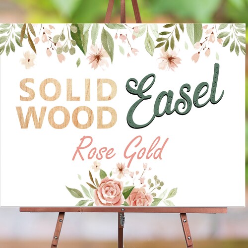 Gold Floor Easel Stand for Wedding Sign Easel Stand for Etsy