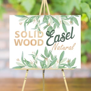 Wood Floor Easel Wedding Sign Stand Lightweight Display Large