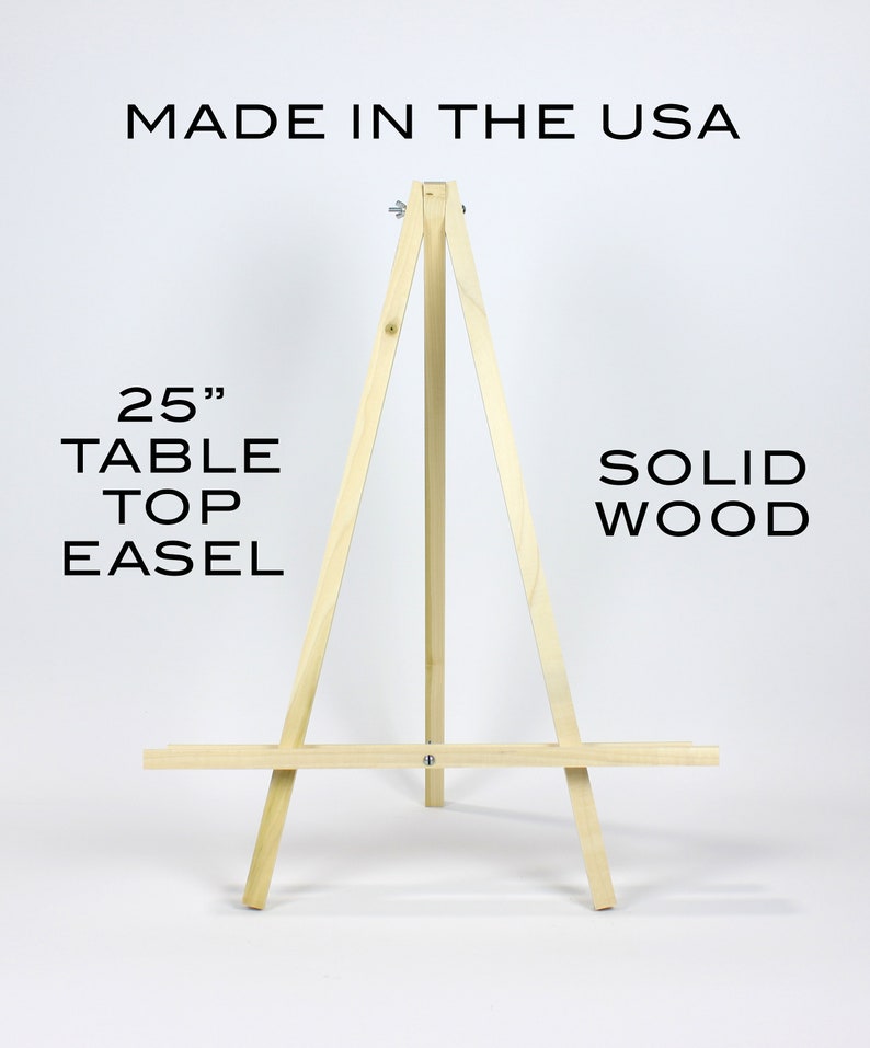 Wood Tabletop Easel Table Top Easel for Sign Natural Wood Etsy