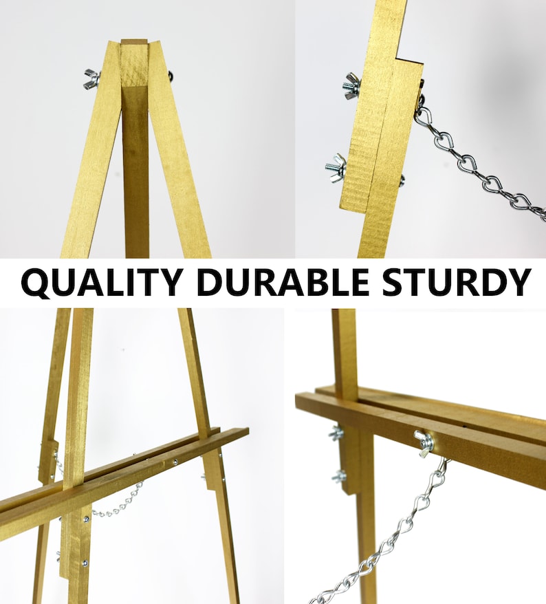 Gold Floor Easel Stand for Wedding Sign Easel Stand for Etsy Ireland