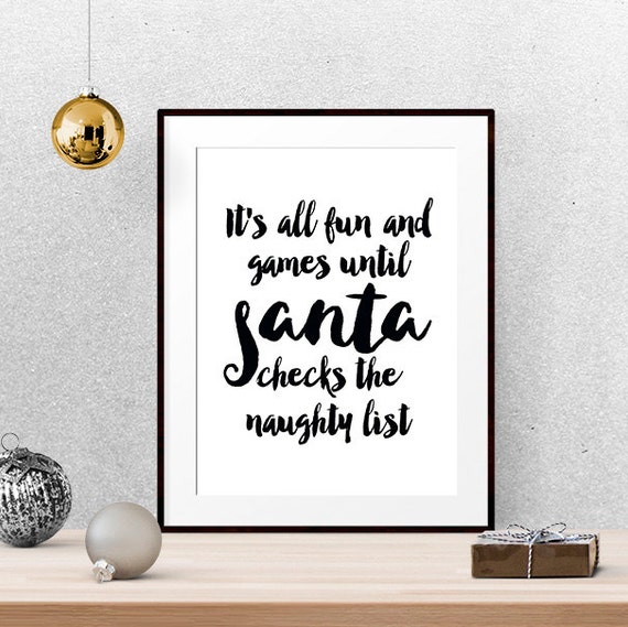 Christmas print Funny Christmas quote Christmas wall decor  Etsy