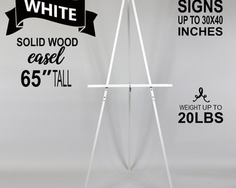 WHITE EASEL STAND – Real Event Designs