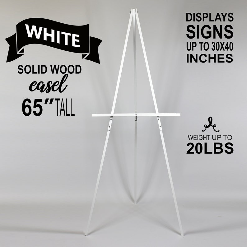 White Wedding Easel White Easel for Weddings Easel Stand for Etsy