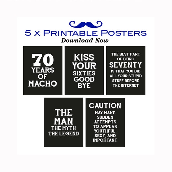 70th Birthday Decoration For Men 70th Birthday Decor For Men Men