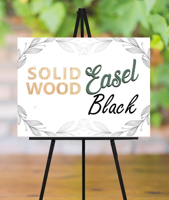 Black Easel Stand, Black Easel for Frame, Black Wedding Easel, Wedding  Black Decor, Easel Black up to 20lbs, up to 30 X 40 Inches 