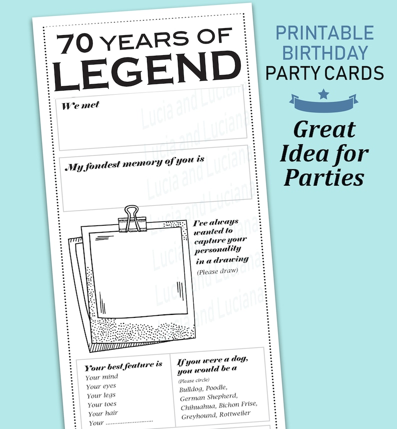 70th birthday party ideas for men 70th birthday party games etsy