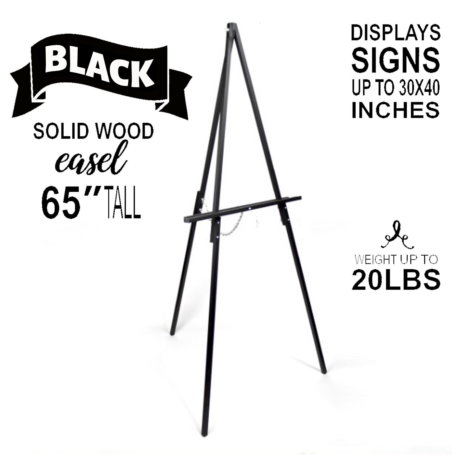  Funeral Easel Stand, Black Easel Stand for Picture