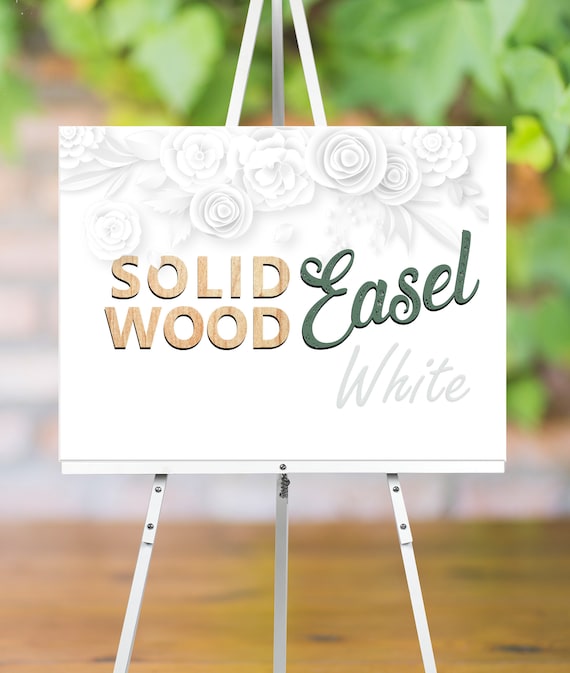 White Wedding Easel, White Easel for Weddings Easel Stand for Sign