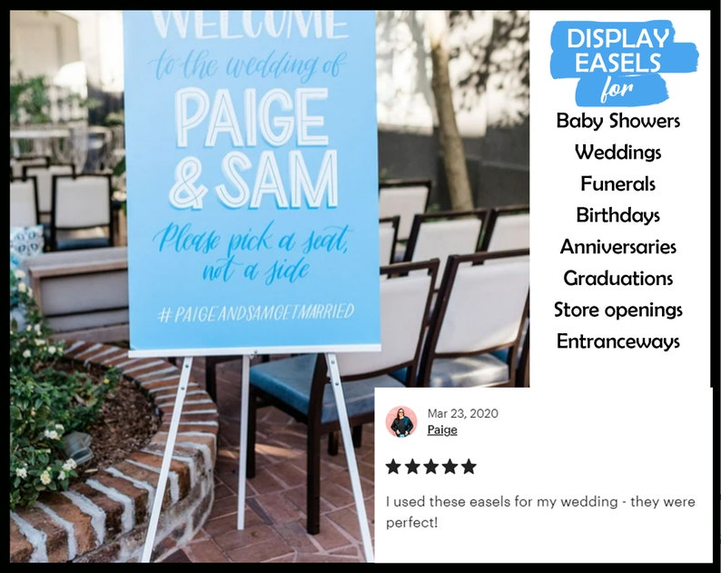 Gold Floor Easel Stand for Wedding Sign Easel Stand for Etsy