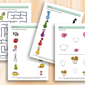 My First Exercises for Visual Perception and Concentration | 56 ...