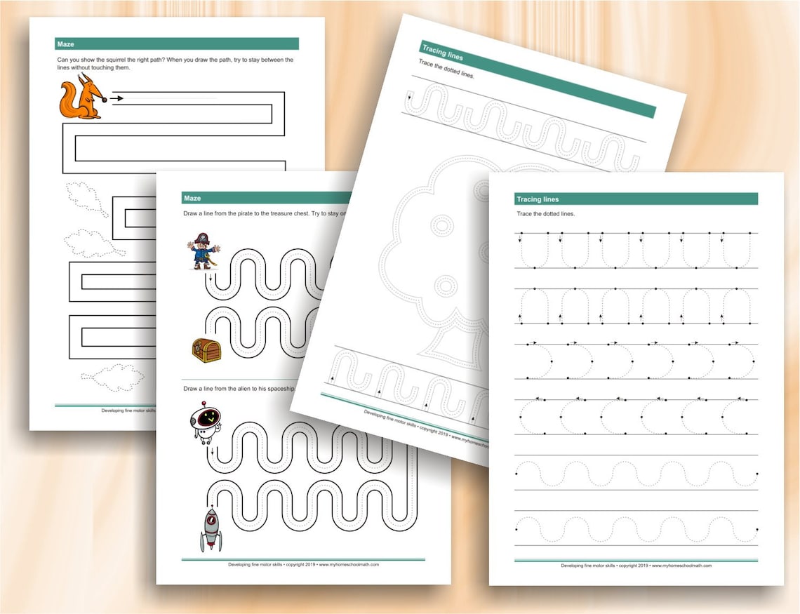 Developing Graphomotor Skills exercises that help children | Etsy