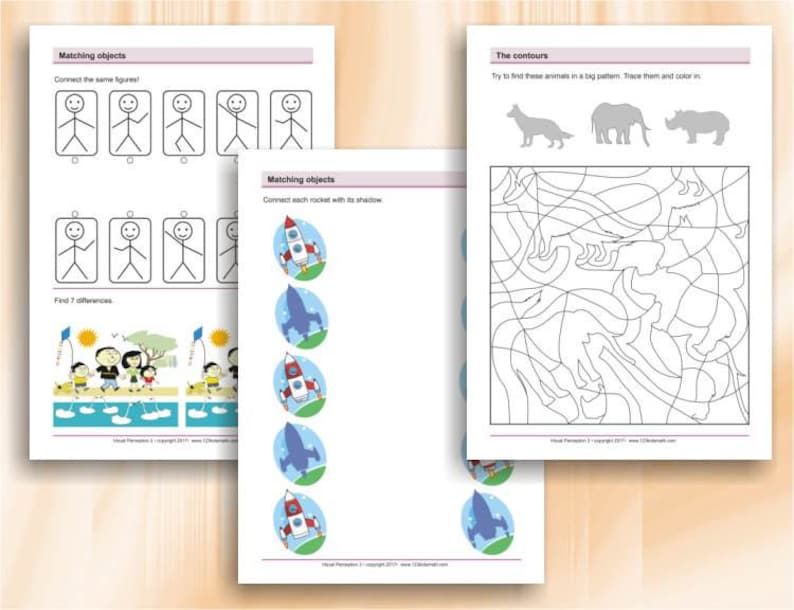 visual perception activities 41 printable worksheets with