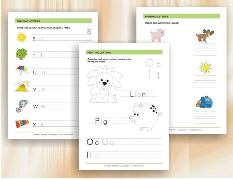 alphabet tracing worksheets for preschool and kindergarten