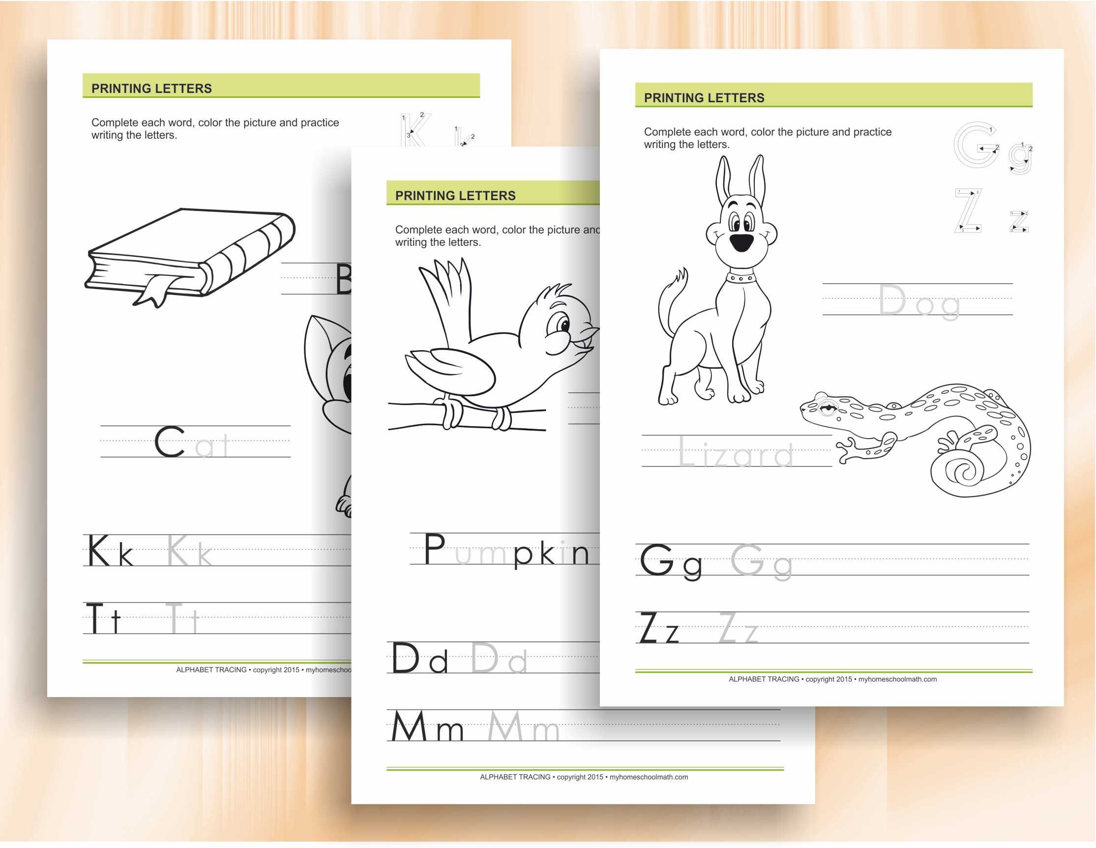 Alphabet Tracing | Worksheets for Preschool and Kindergarten - Download ...