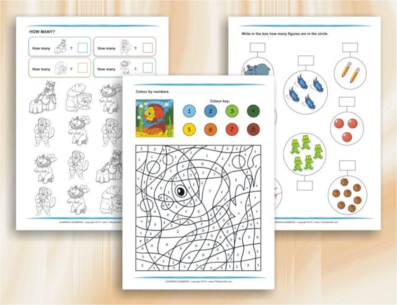 Download Learning numbers up to 10 Preschool & Kindergarten | Etsy