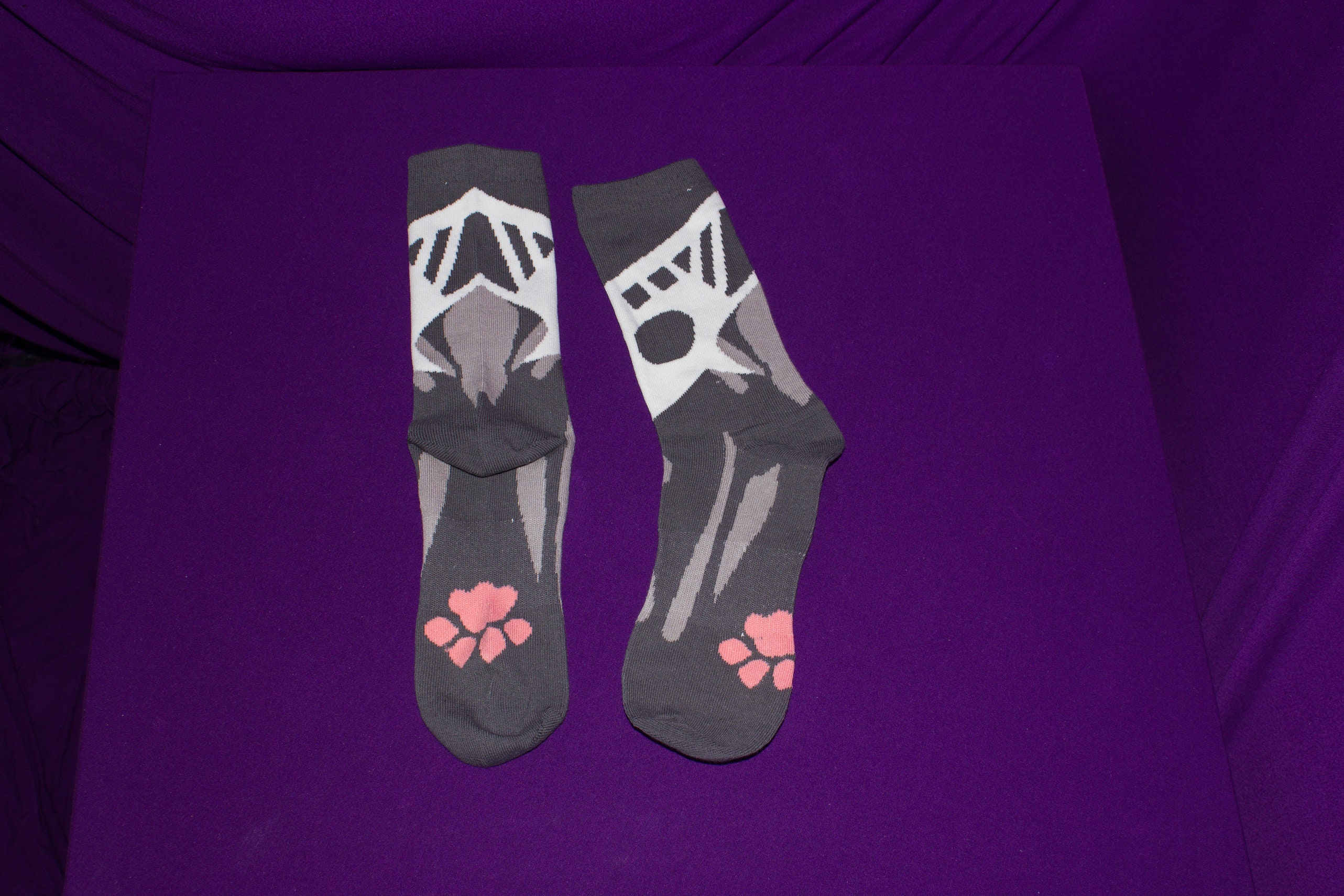 Puro Changed Inspired Socks Faux Paws Socks Goo Monster Etsy UK