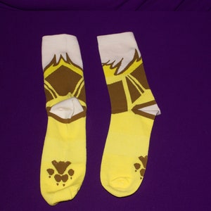 Jolteon inspired socks - Faux Paws Socks Zeus