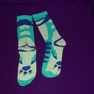 Avali inspired socks - Faux Paws Socks Space Raptor