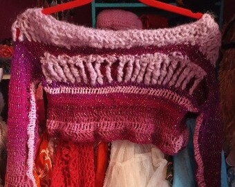 Bespoke crocheted shrug - made to order