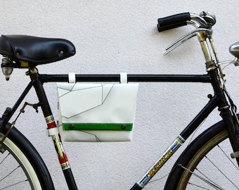 Bike bag for frame // pouch 3BaGo // compact bike bag // ecodesign // cruelty free // gift for him and her